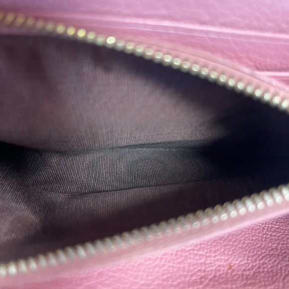 Miu Miu Pink Madras Leather Envelope-style Wallet Clutch - Preowned - Picture 11 of 14